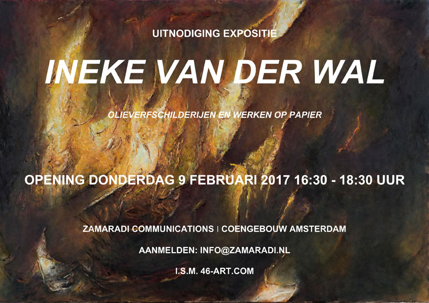 Uitnodiging opening expositie Ineke van der Wal